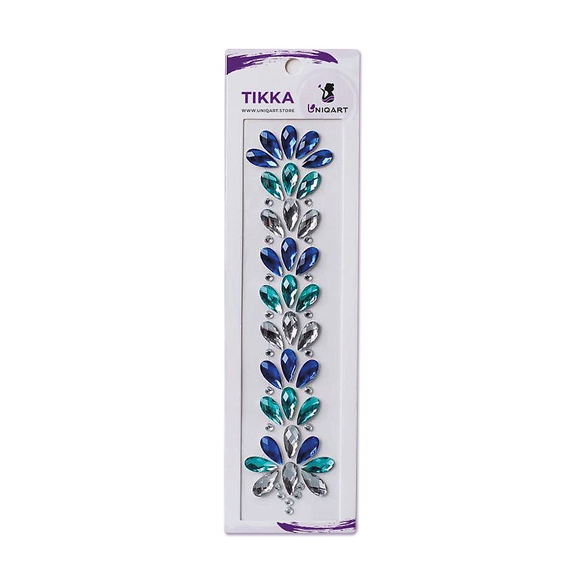 UNIQART Тика для волос UNIQART "Благородное серебро", цвет: Голубой – фото 1