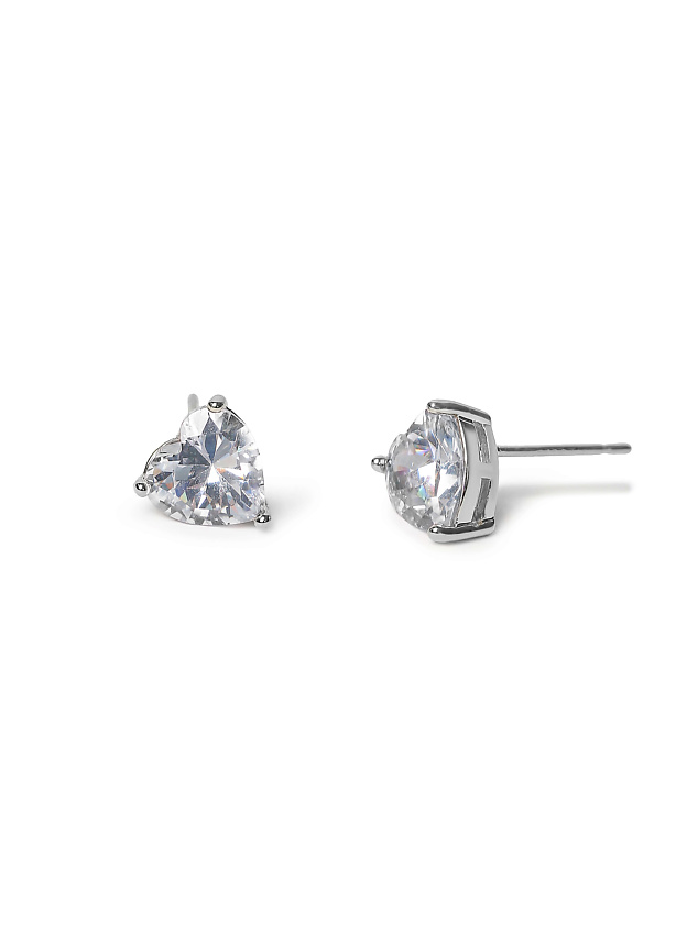 VIAMORE Серьги Oli Heart silver – фото 2