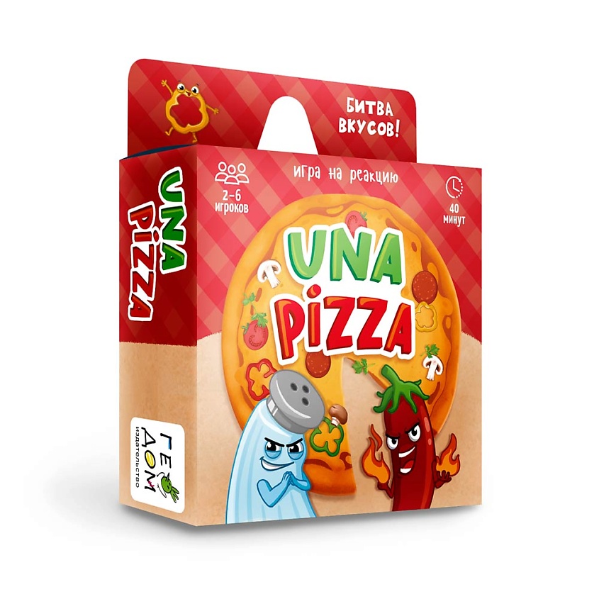 ГЕОДОМ Игра карточная "Una pizza" 60 карточек – фото 1