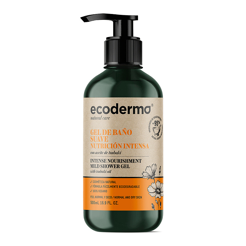 ECODERMA Гель для душа интенсивно питающий кожу Intense Nourishment Mild Shower Gel – фото 2