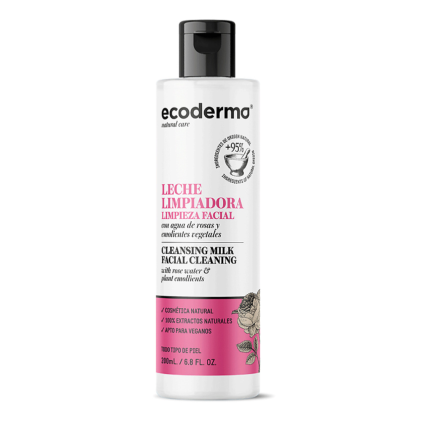 ECODERMA Молочко очищающее для лица Cleansing Milk Facial Cleaning – фото 2