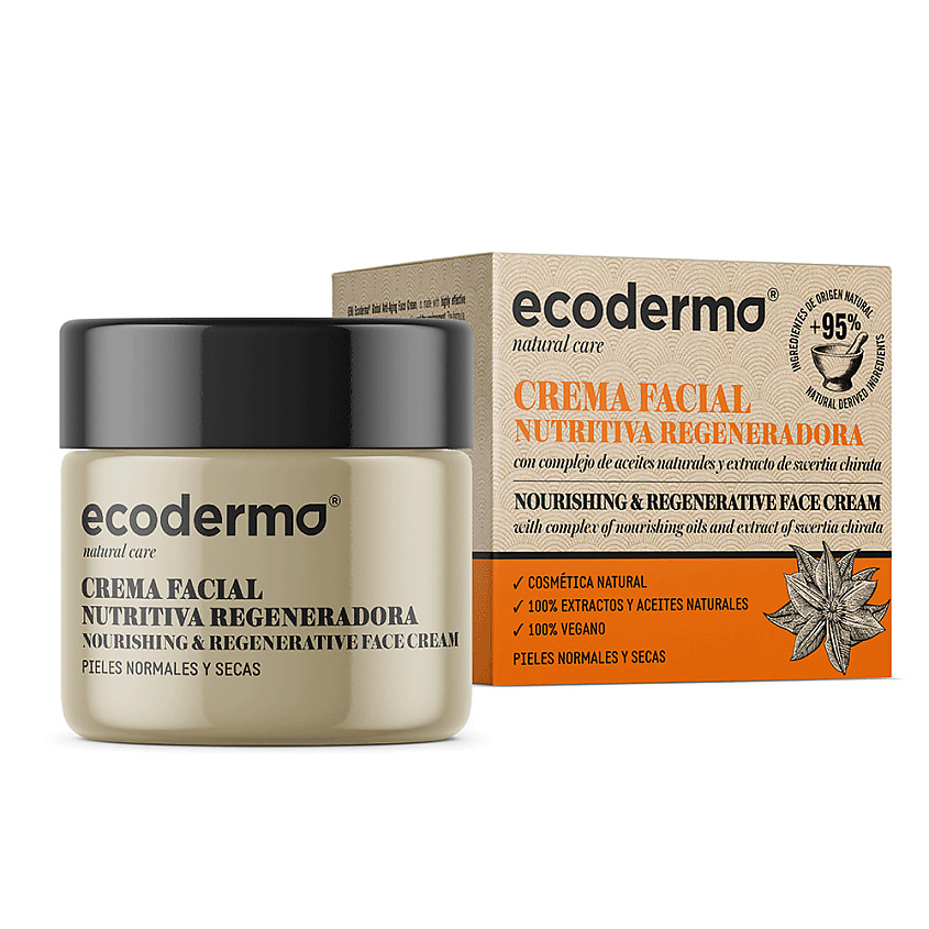 ECODERMA Крем для лица питательный и регенерирующий Nourishining & Regenerative Face Cream – фото 1