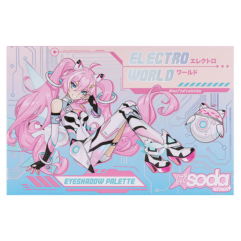 SODA Chan Палетка теней Electro World #softdivalution – фото 1
