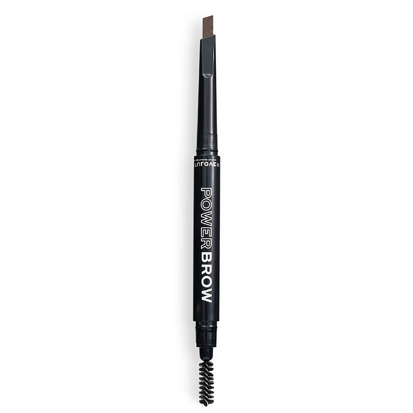 RELOVE REVOLUTION Карандаш автоматический для бровей с щеточкой Power Brow Pencil, скошенный – фото 1
