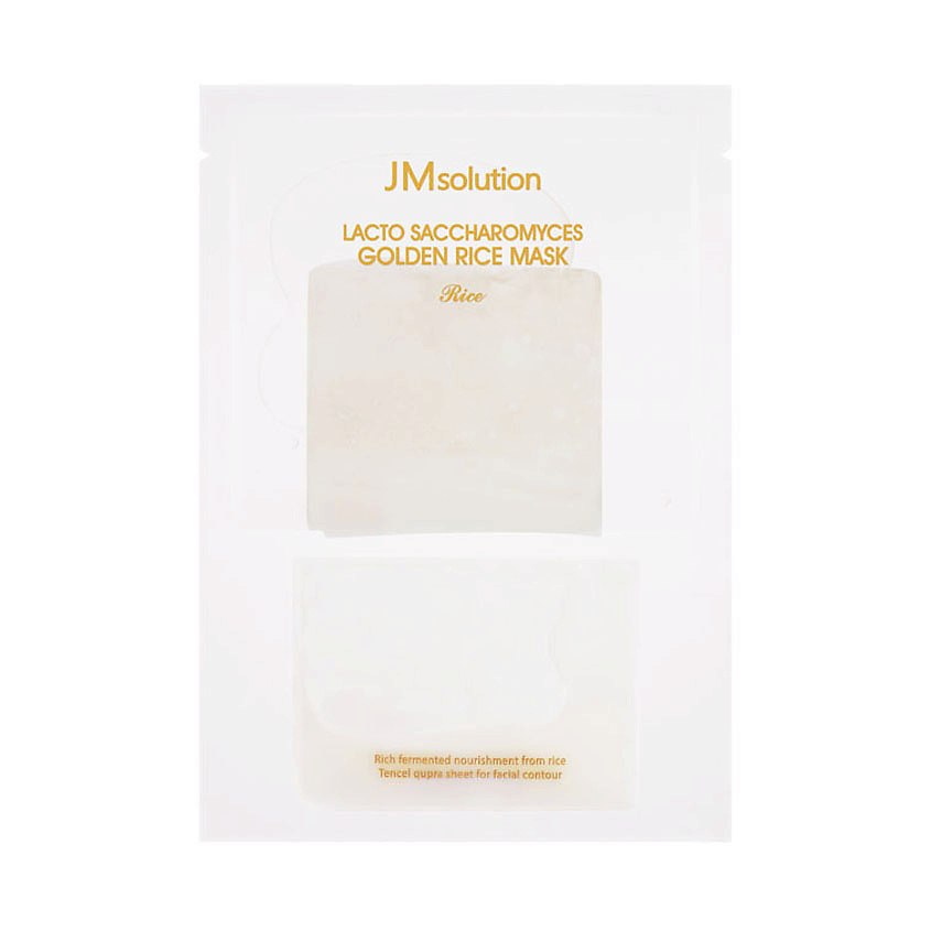 JM SOLUTION Маска для лица для выравнивания тона с лактобактериями Rice Golden Mask – фото 2