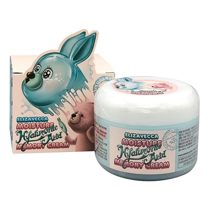 ELIZAVECCA Крем-пудинг для лица гиалуроновый Moisture Hyaluronic Acid Memory Cream – фото 2