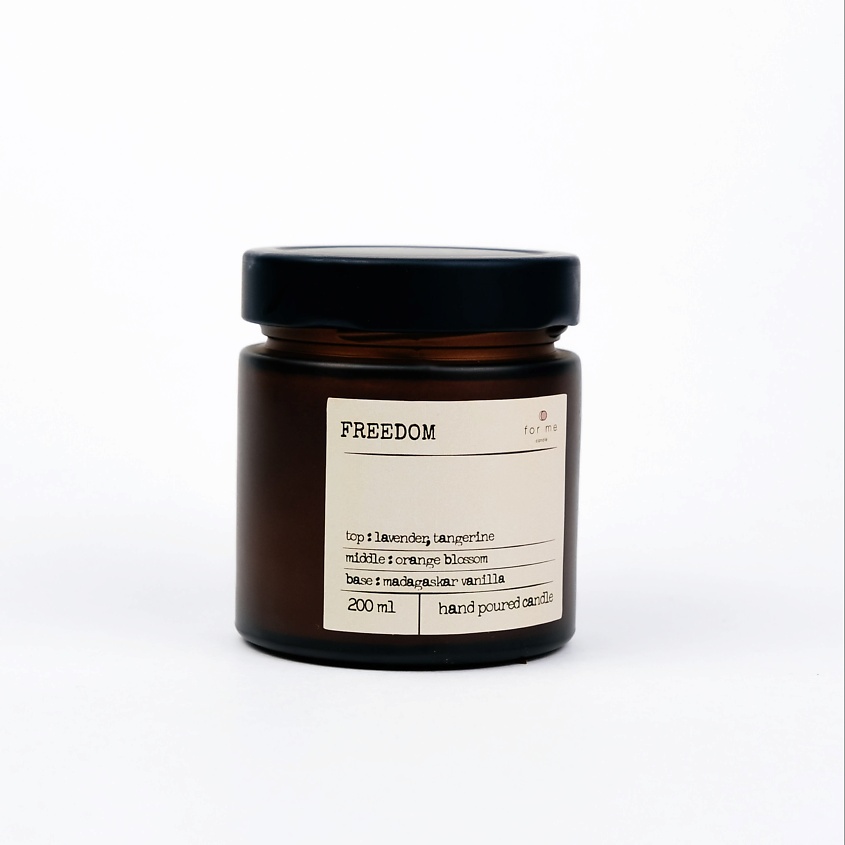 FOR ME CANDLE Ароматическая свеча с деревянным фитилем Freedom – фото 1