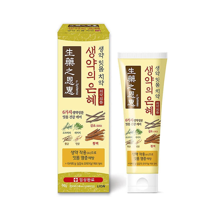 LION Паста зубная Original Herbs SYSTEMA – фото 2