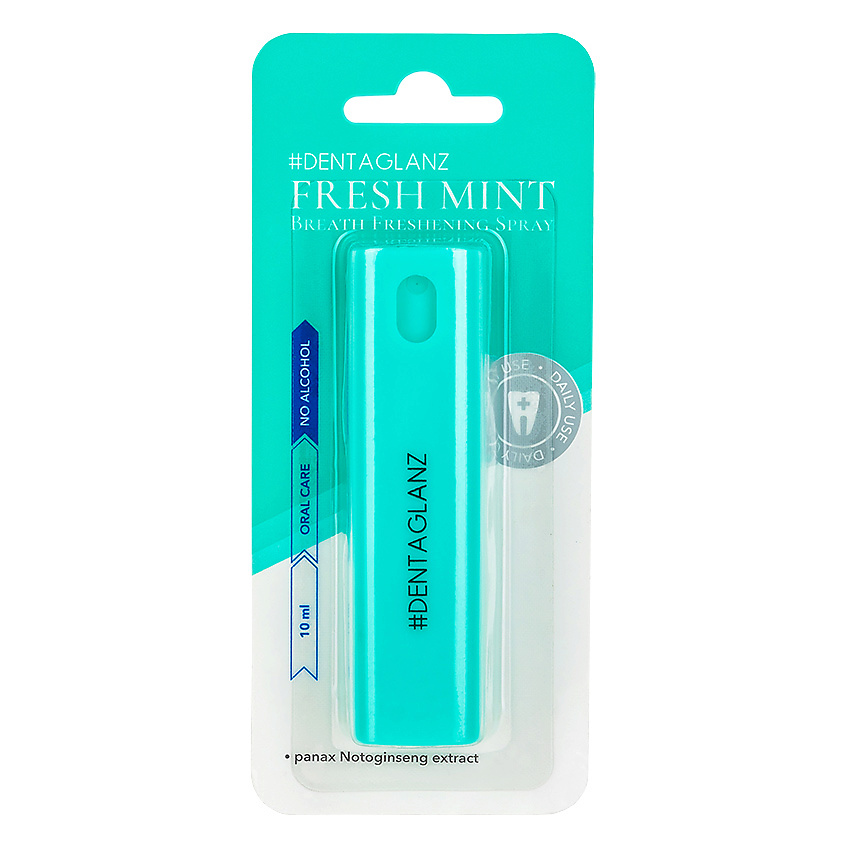 #DENTAGLANZ  Освежающий спрей для полости рта Fresh Mint Breath Freshening Spray – фото 2