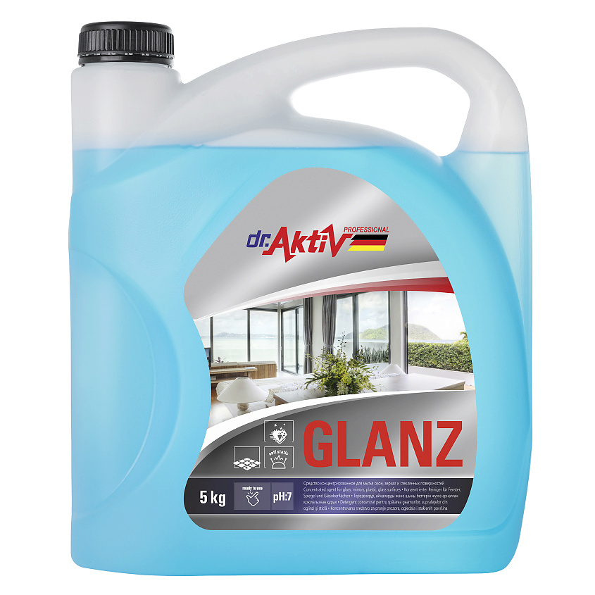 DR.AKTIV PROFESSIONAL Средство для мытья окон, зеркал и стеклянных поверхностей GLANZ – фото 2