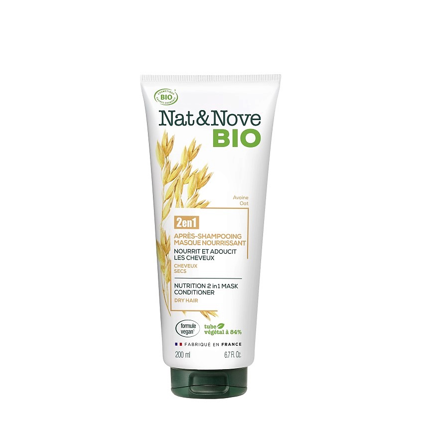 KERANOVE Маска-кондиционер 2 в 1 для сухих волос Овес Nat & Nove Bio Mask Conditioner – фото 2