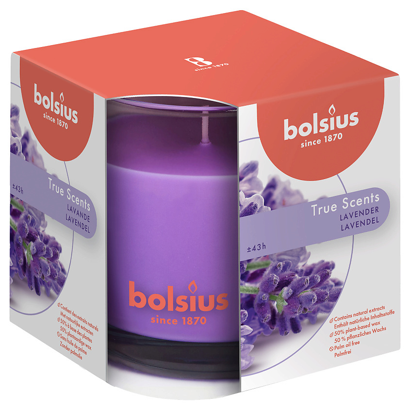 BOLSIUS Свеча в стекле арома True scents лаванда – фото 2