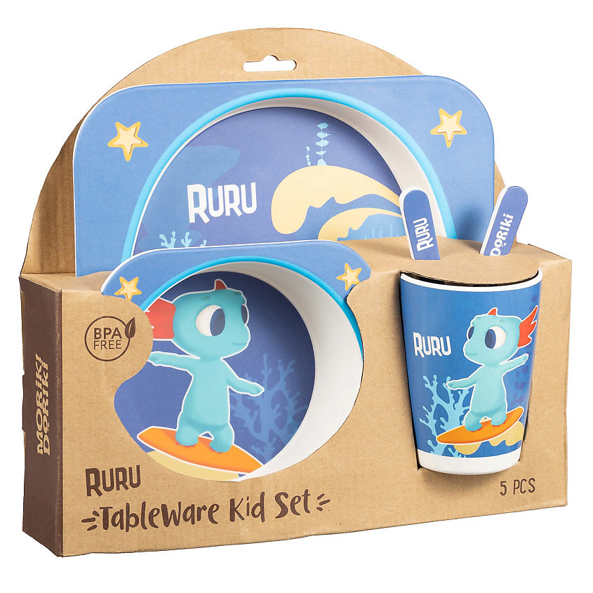 MORIKI DORIKI Набор детской посуды Tableware kid set Ruru – фото 2