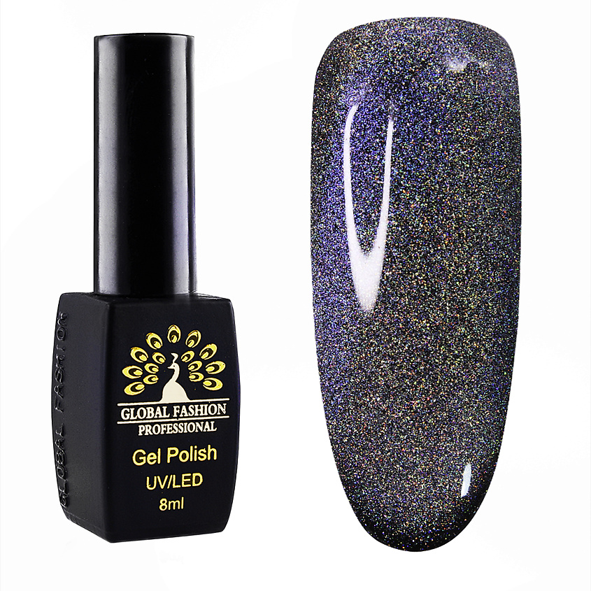 GLOBAL FASHION Гель-лак Laser cat eyes – фото 2