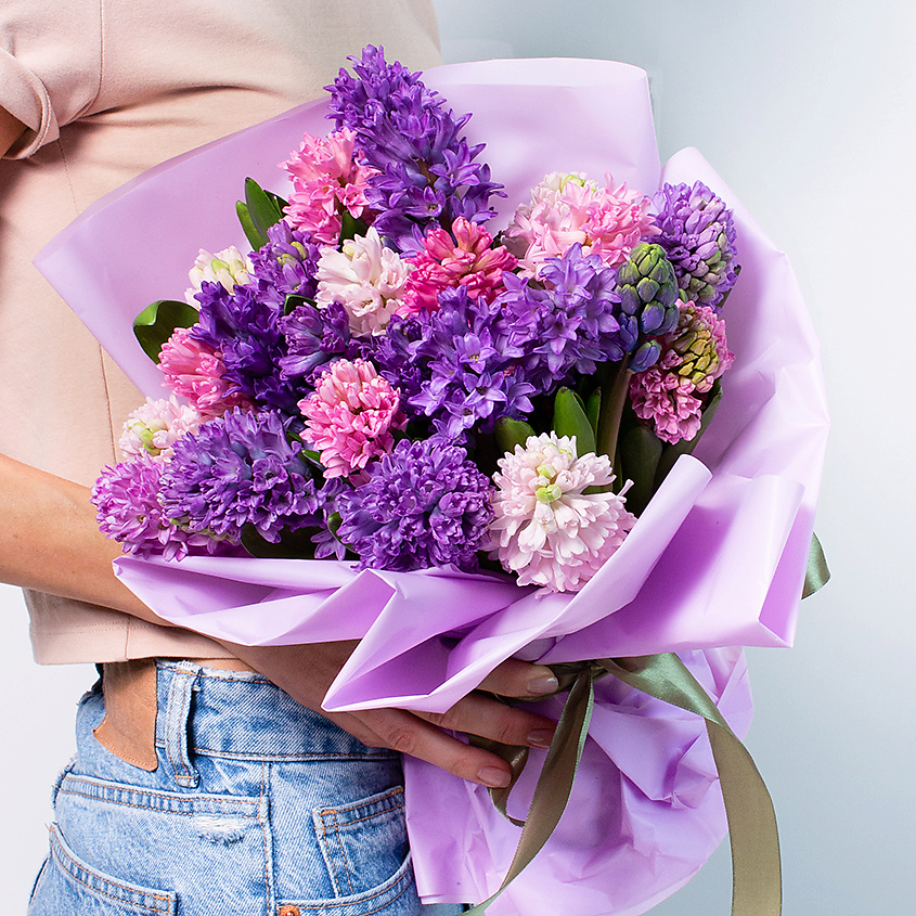 ЛЭТУАЛЬ FLOWERS Букет из гиацинтов 25 шт. – фото 1