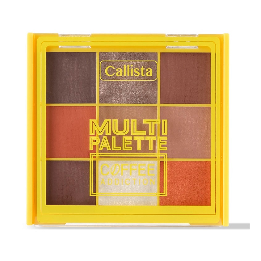 CALLISTA Палетка теней для век Multi Palette, № 103 Коффи Эддикшн 9х0,79 г – фото 1