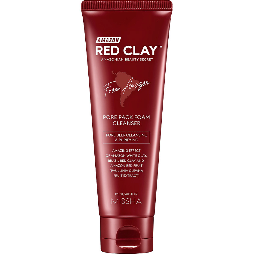 MISSHA Пенка для умывания и очищения пор Amazon Red Clay с амазонской глиной – фото 1