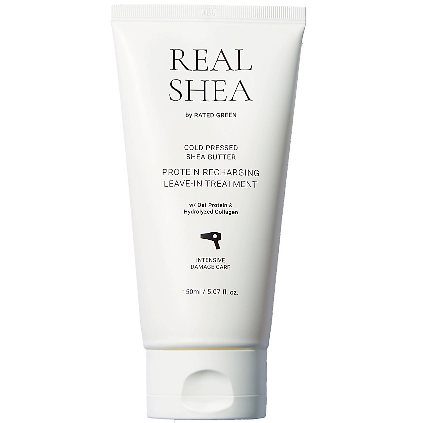RATED GREEN Крем для волос восстанавливающий с маслом ши холодного отжима Real Shea Cold Pressed Shea Butter Protein Recharging Leave-In Treatment – фото 1