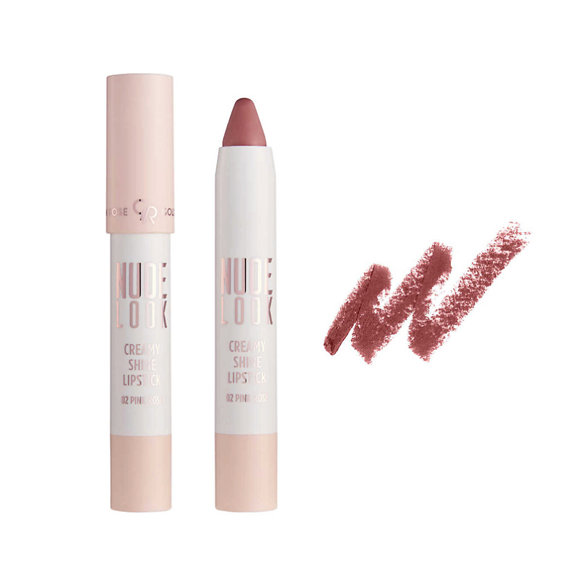 GOLDEN ROSE Помада для губ NUDE LOOK CREAMY SHINE Lipstick – фото 1