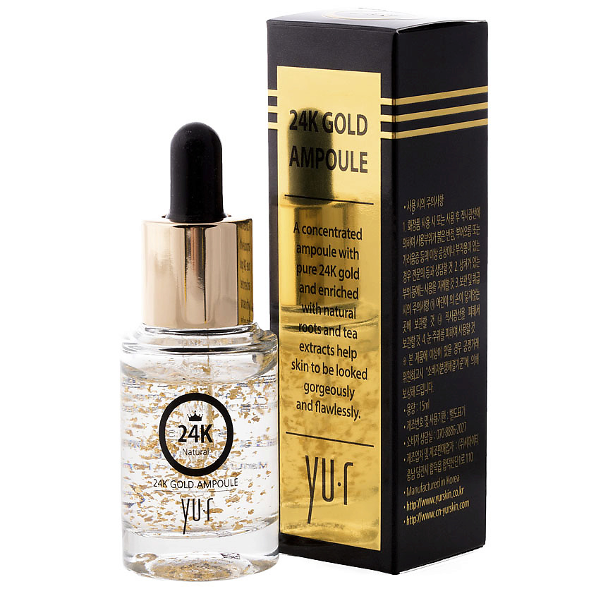 YU.R Сыворотка с золотом 24 К Premium 24K Gold Ampoule – фото 2