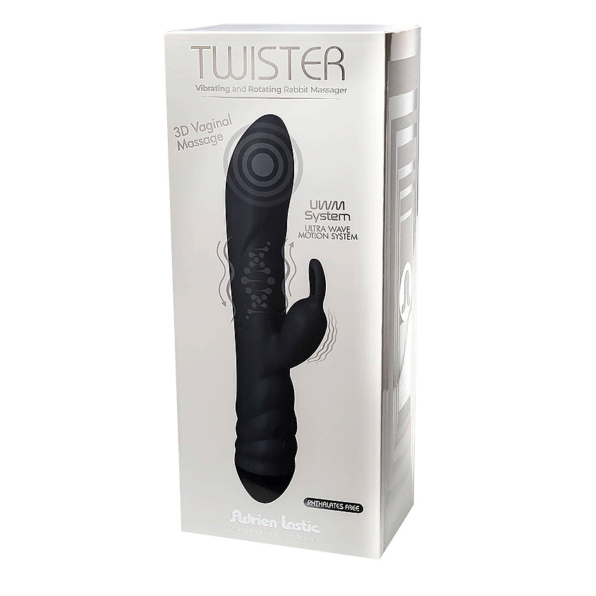 ADRIEN LASTIC Twister Вибратор-ротатор с клиторальным стимулятором – фото 1