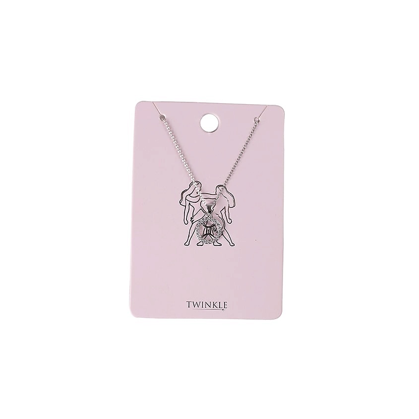TWINKLE ZODIAC COLLECTION Подвеска с цепочкой "Близнецы" – фото 2