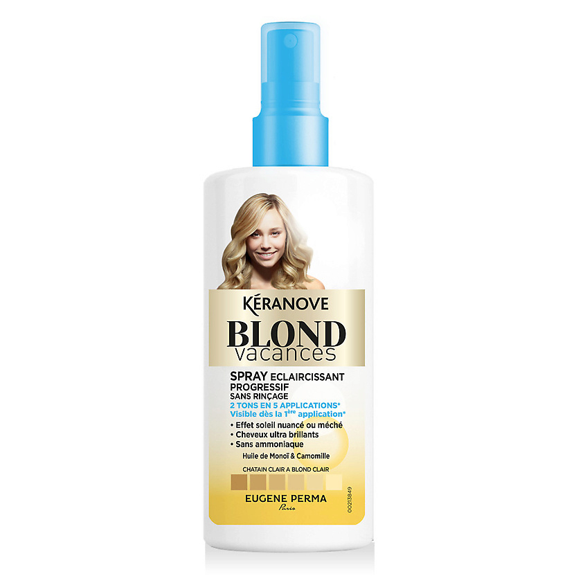 KERANOVE Спрей для волос тонирующий Blond Vacances Spray – фото 2