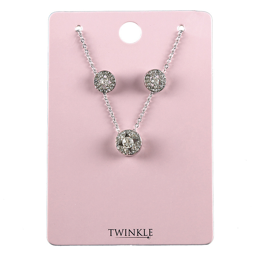 TWINKLE Подарочный набор 1
Комплект: серьги, подвеска, цепочка – фото 2