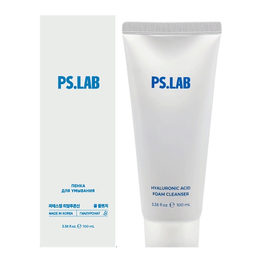 PS.LAB Пенка для умывания увлажняющая с гиалуроновой кислотой Hyaluronic Acid Foam Cleanser – фото 2