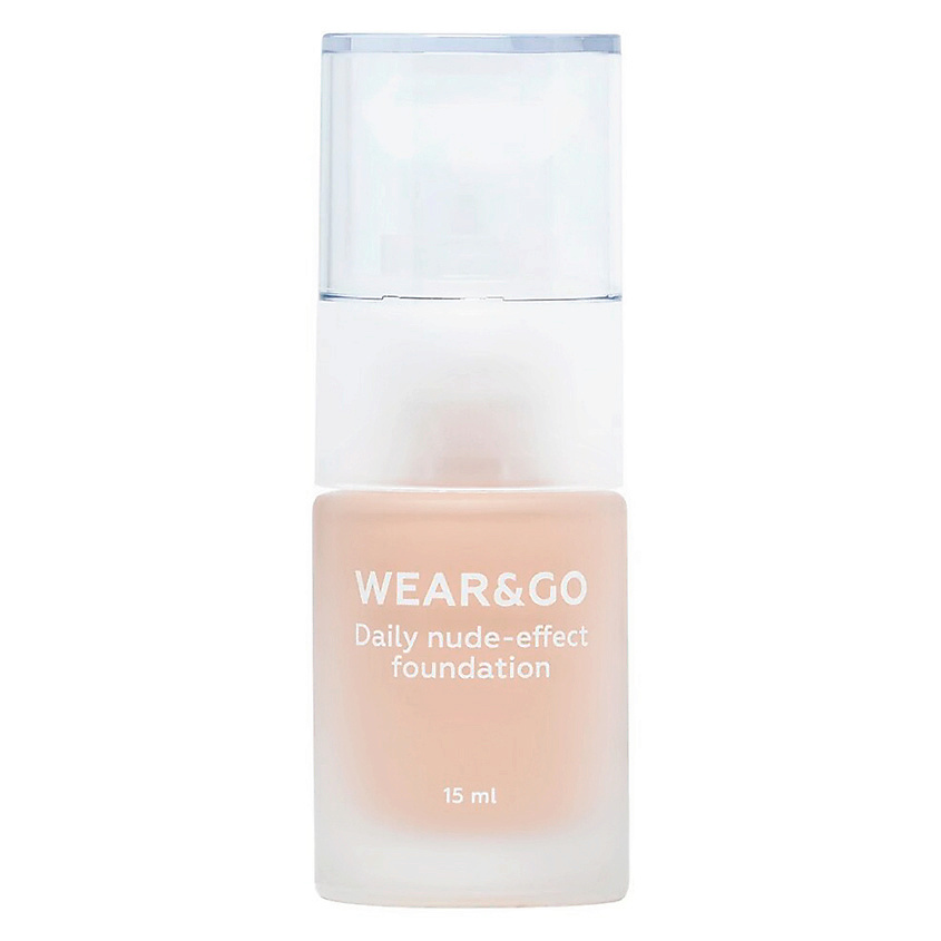 ЛЭТУАЛЬ Легкий тональный крем естественный эффект WEAR&GO Daily nude-effect foundation, № 704, 15 мл – фото 2