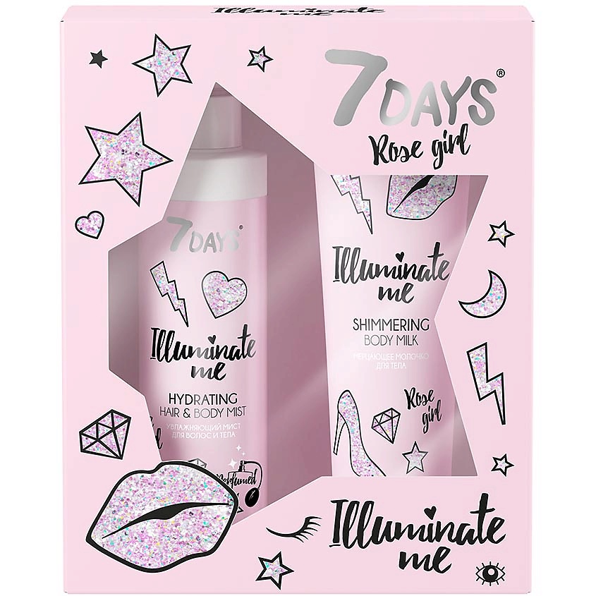 7DAYS Набор косметики, подарочный ILLUMINATE ME ROSE GIRL – фото 1