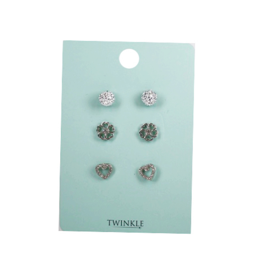 TWINKLE Серьги набор из 3 пар Chamomile – фото 2