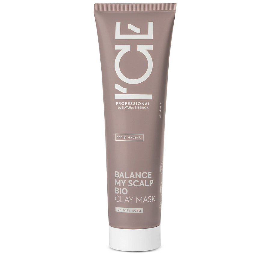 ICE BY NATURA SIBERICA Маска - глина для очищения, восстановления кожи головы Balance My Scalp Bio Clay Mask – фото 1