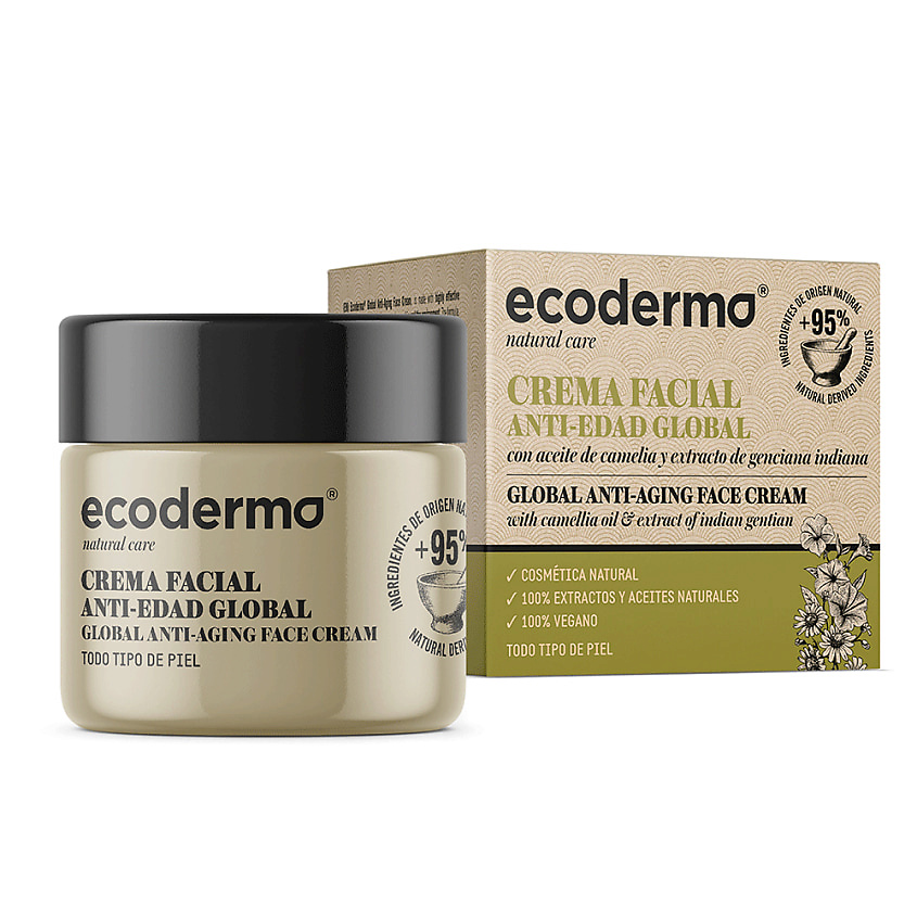 ECODERMA Крем для лица антивозрастной Global Anti-Aging Face Cream – фото 2
