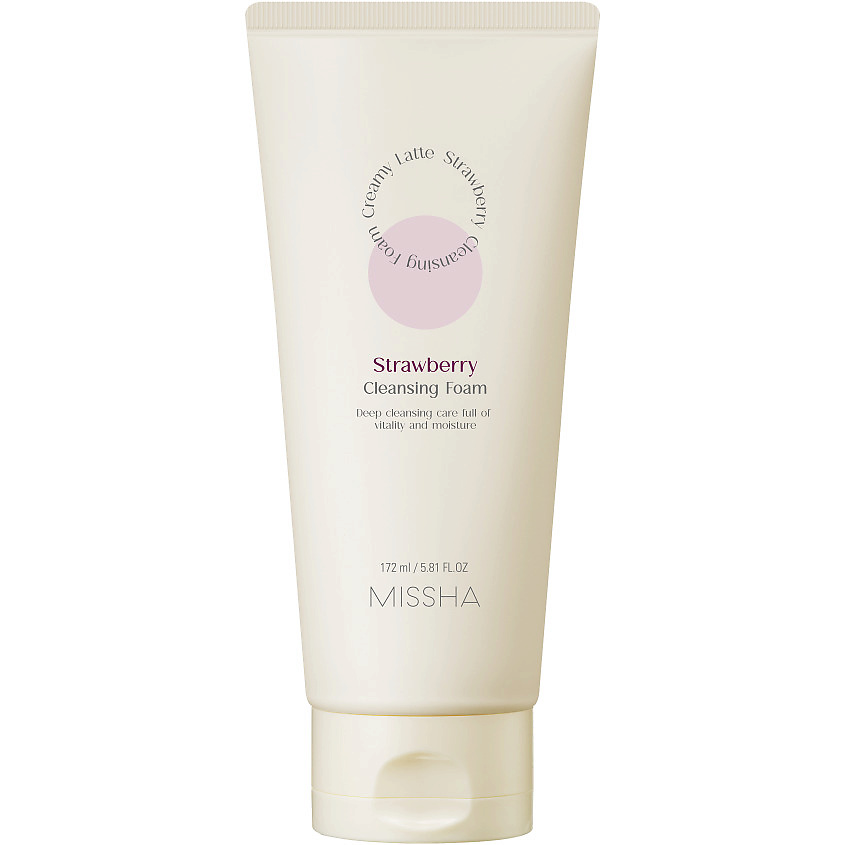 MISSHA Пенка для умывания Creamy Latte с экстрактом Клубники – фото 1