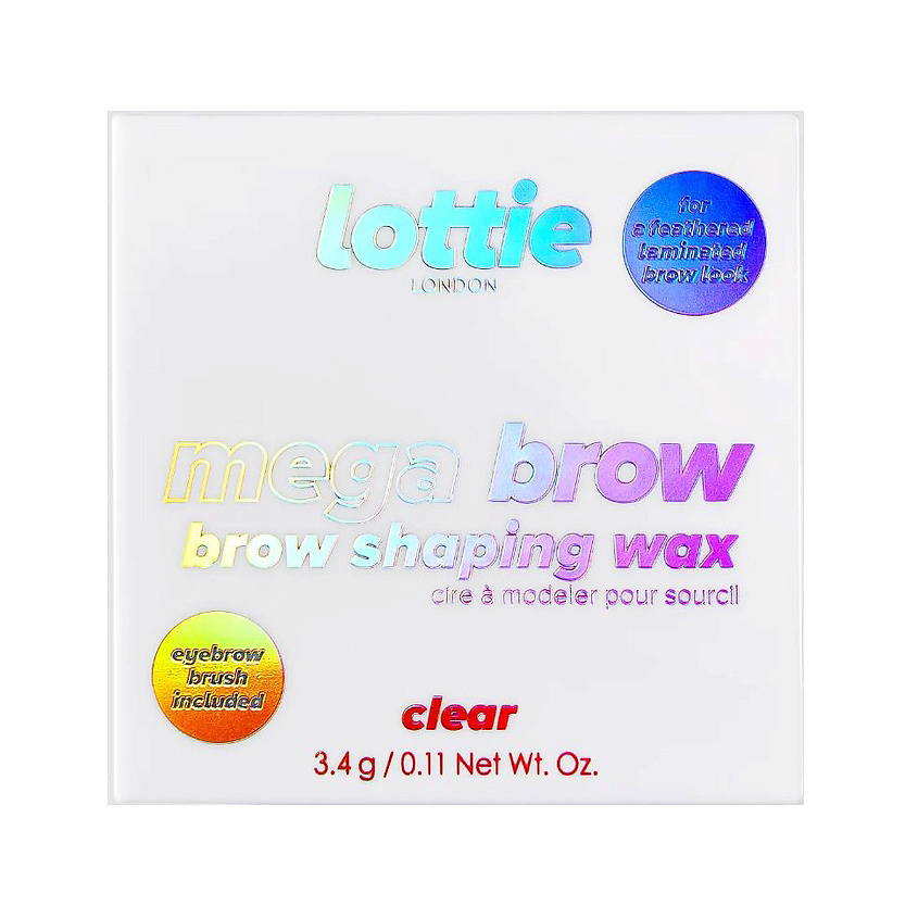 LOTTIE LONDON Воск для укладки бровей Mega Brow Clear – фото 1