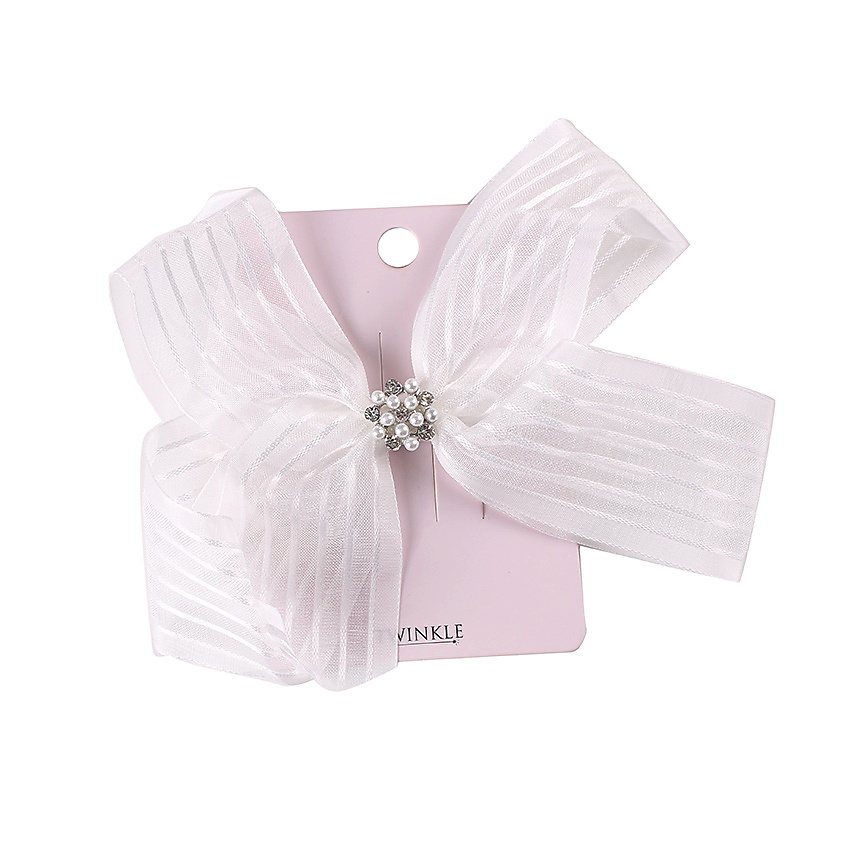 TWINKLE Заколка для волос для детей BACK TO SCHOOL бант White Bow – фото 2