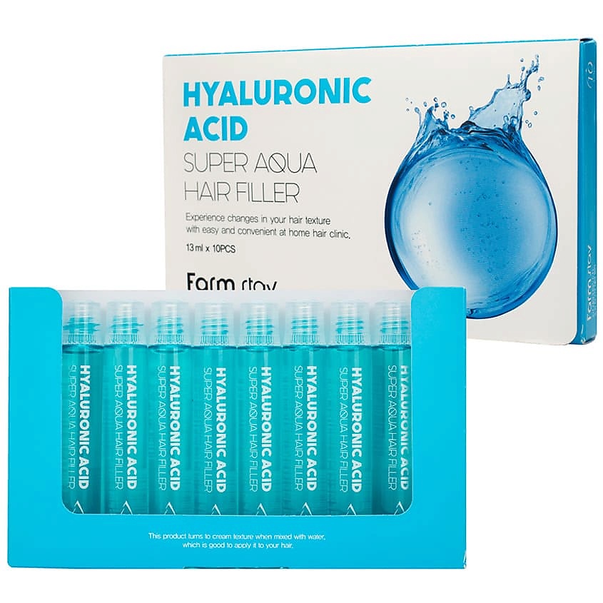 FARMSTAY Филлер для волос с гиалуроновой кислотой Hyaluronic Acid Super Aqua Hair Filler – фото 1