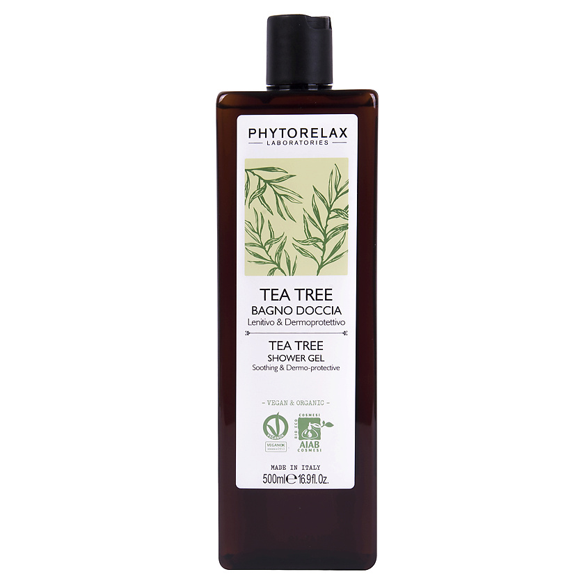 PHYTORELAX Гель для душа успокаивающий с маслом чайного дерева – фото 1