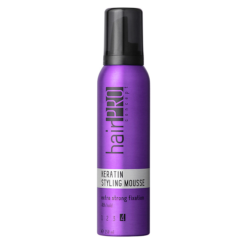 HAIR PRO CONCEPT Мусс для укладки c кератином Keratin Styling Mousse – фото 2