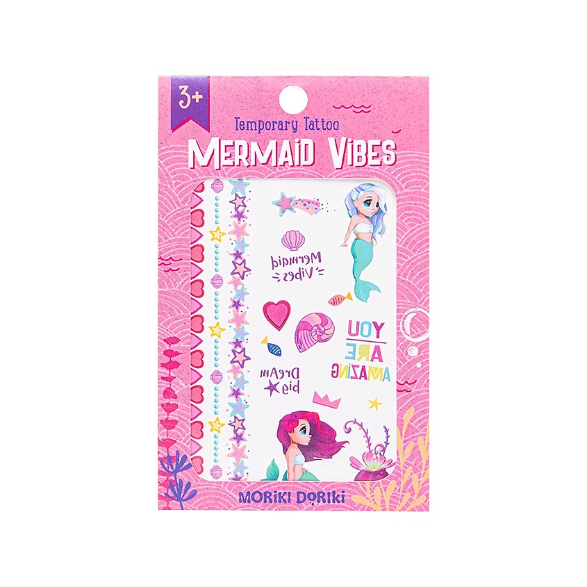 MORIKI DORIKI Детские переводные татуировки Temporary TATTOO MERMAID VIBES – фото 2