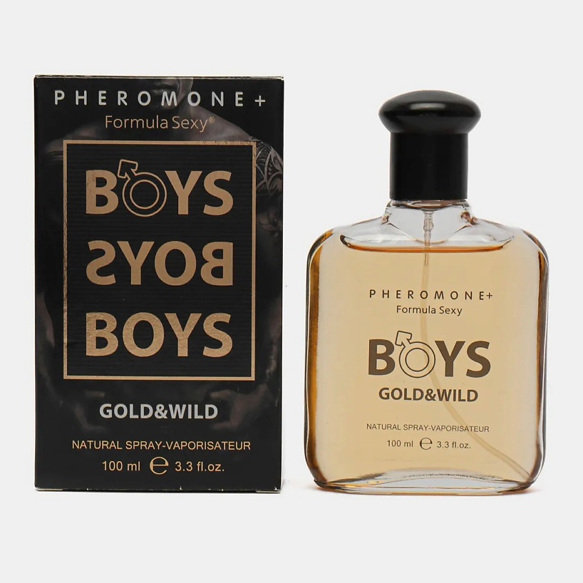 FORMULA SEXY Парфюмированный лосьон с феромонами Boys Gold & Wild древесные пряные – фото 1