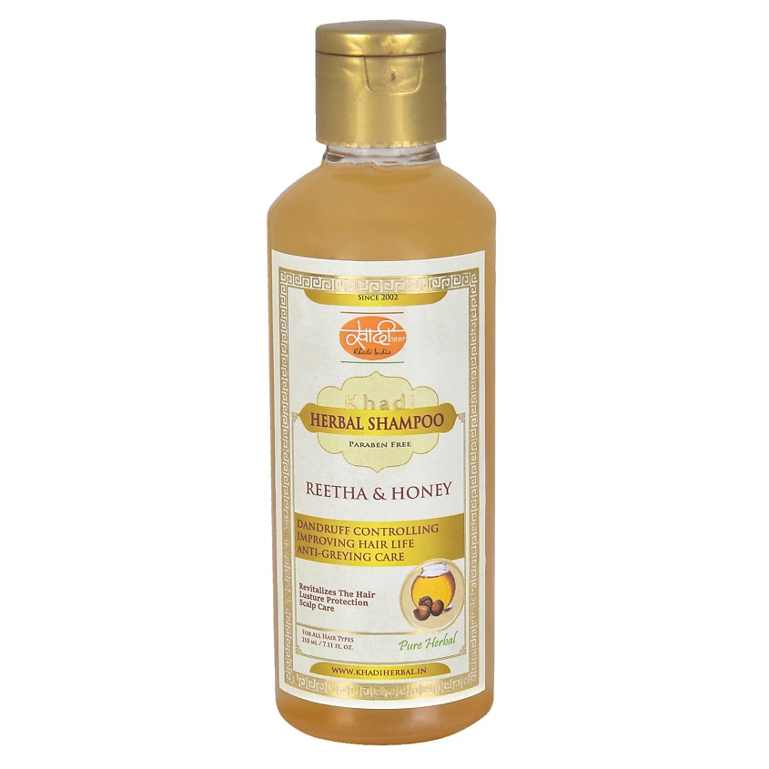 KHADI Шампунь от перхоти для роста волос Ритха и Мед – фото 1