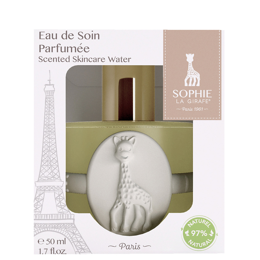 SOPHIE LA GIRAFE Набор Eau De Soin Parfumee c прорезывателем для зубов – фото 1