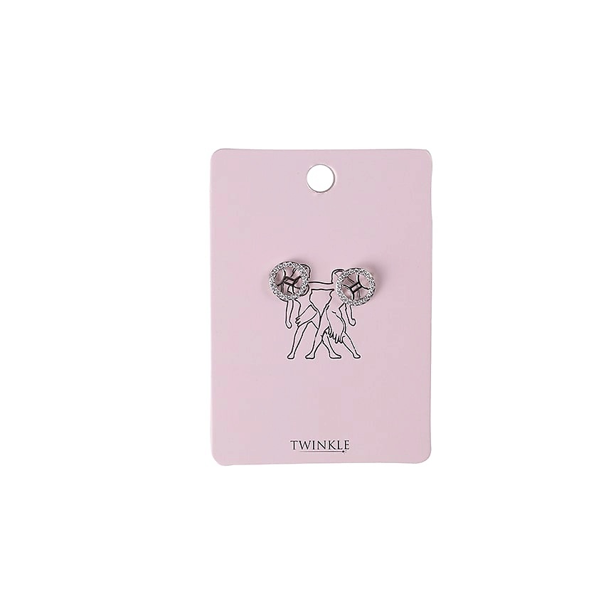 TWINKLE ZODIAC COLLECTION Серьги "Близнецы" – фото 2