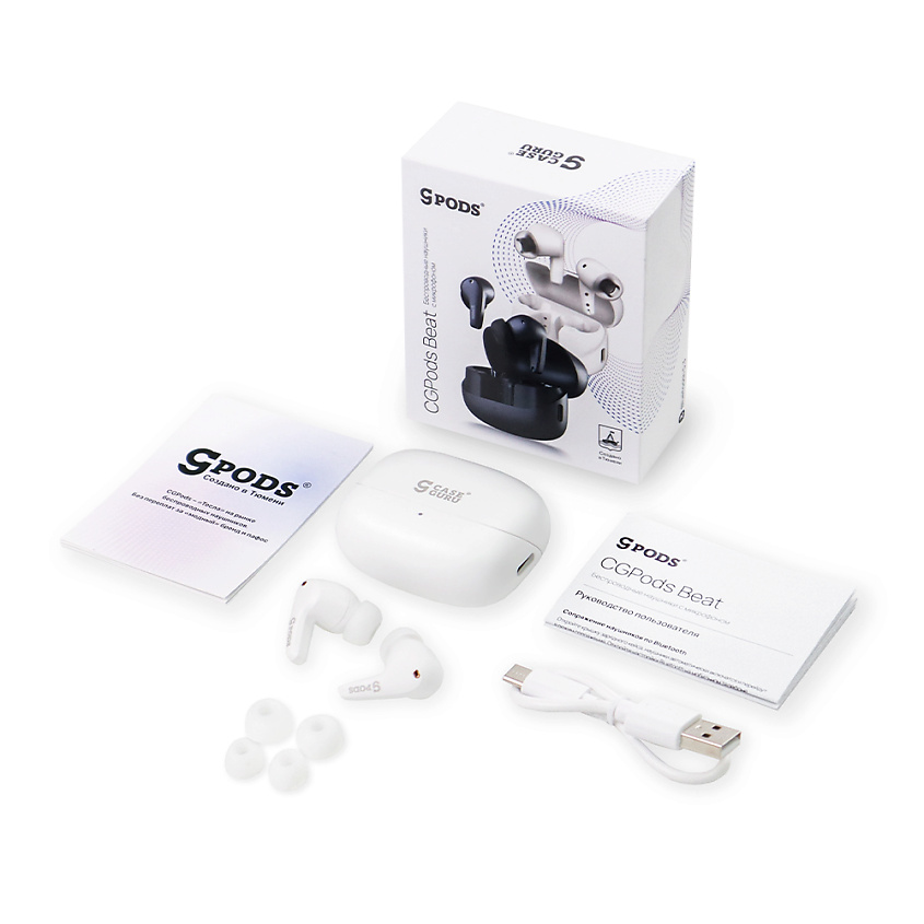 CASEGURU.RU Наушники беспроводные bluetooth с микрофоном CGPods Beat – фото 6