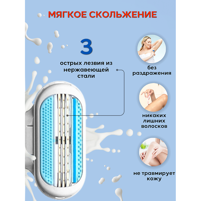 PEARLMAX Confidence Blue Станок для бритья женский – фото 5