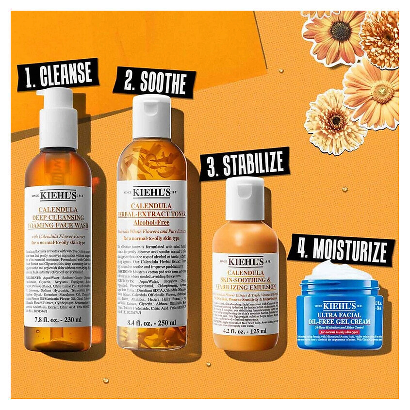 KIEHL'S Успокаивающая эмульсия Calendula Skin-Soothing