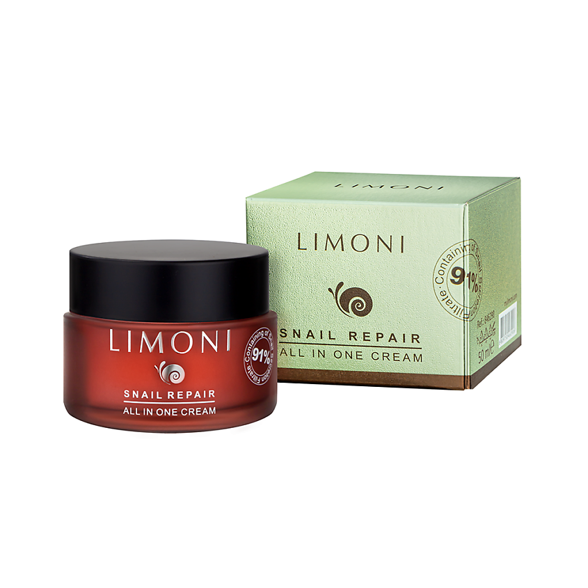 LIMONI Крем для лица с экстрактом секреции улитки Snail Repair All In One Cream – фото 3