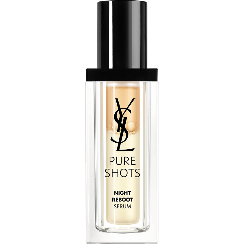 美容液 YSL pure shot: HYDRA BOUNCE&NIGHT REBOOT YVES SAINT LAURENT Разглаживающая ночная сыворотка с кислотами